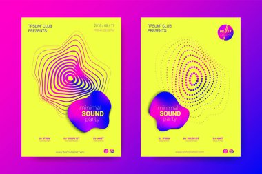 Elektronik müzik Fest vektör Poster. Bozuk mermi.