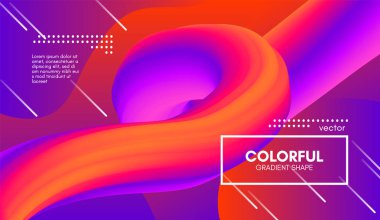 Soyut dalga degrade sıvı şekli. 3D arka plan.