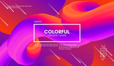 Soyut dalga degrade sıvı şekli. 3D arka plan.