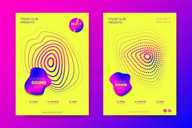 Elektronik müzik Fest vektör Poster. Bozuk mermi.