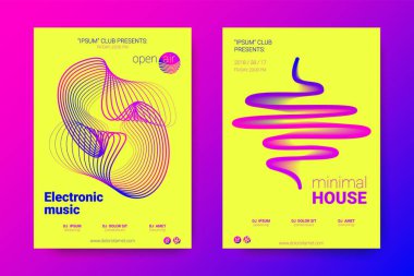 Elektronik müzik Fest vektör Poster. Bozuk mermi.