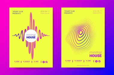 Elektronik müzik Fest vektör Poster. Bozuk mermi.