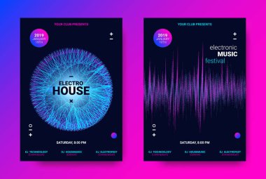 Elektronik müzik Poster kavramı.