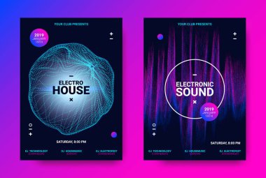 Elektronik müzik Poster kavramı.