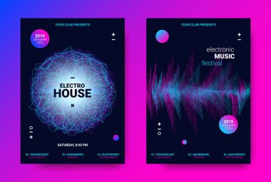 Elektronik müzik Poster kavramı.