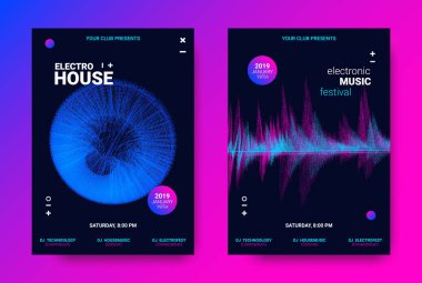 Elektronik müzik Poster kavramı.