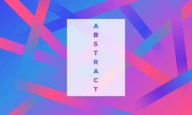 Minimal tasarım. Parlama efekti ile soyut geometrik arka plan. Degrade mavi, pembe ve mor renklerde. Eps10 vektör. Resimde çizgili. Kapakları, afiş, poster, el ilanları için en az tasarım.