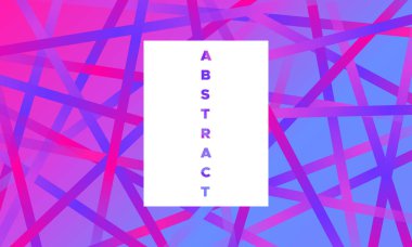 En az arka plan. Basit geometri parlama efekti ile. Degrade mavi, pembe ve mor renklerde. Eps10 vektör. Resimde çizgili. Arka plan kapakları, afiş, Poster, afiş için.