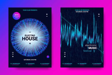 Elektronik müzik Poster kavramı.