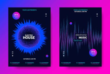 Elektronik müzik Poster kavramı.