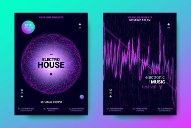 Elektronik Trance müzik promosyon tasarımı.