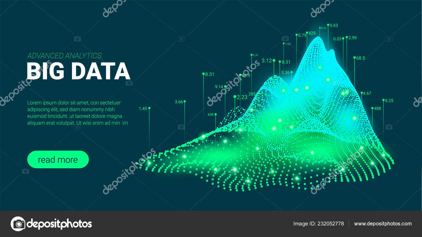 Big Data Visualization and Analysis. Stock Vector Image by ©ingara ...