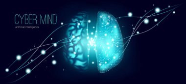 Cyber zihin ve büyük veri görselleştirme.
