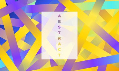 Parlama efekti ile renkli çizgili arka plan. Mavi ve sarı renklerde Trendy gradyan ile soyut Minimal tasarım. Eps10 vektör. Afiş satırları tablo. Arka planda Modern tarzda Bright çizgili.