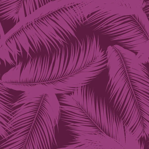 Vektör Hindistan cevizi ağacı. Palmiye yaprağı tropikal Seamless modeli. Egzotik orman bitki arka plan. Tropic yaprakları basit silüeti. Trendy Hindistan cevizi ağacı dalları Tekstil, kumaş, duvar kağıdı için