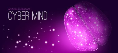 Cyber zihin yapay zeka kavramı ile.