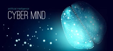 Cyber zihin ve büyük veri görselleştirme.