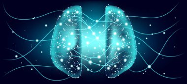 Cyber zihin ve büyük veri görselleştirme.