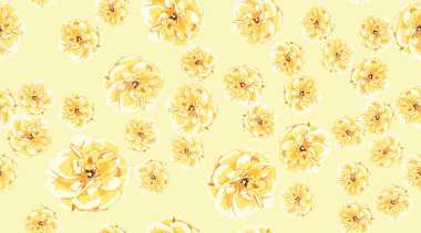 Pastel çiçek Seamless modeli, gül, şakayık.