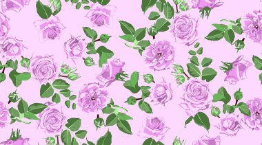 Gül düğün dekorasyon için Seamless modeli.