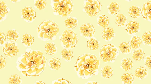 Pastel çiçek Seamless modeli, gül, şakayık.