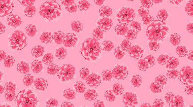 Sorunsuz çiçek desenli, kırmızı Vintage gül.