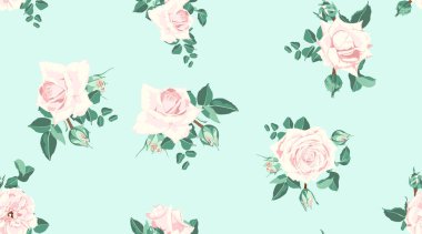 Düğün davetiyesi, gül Seamless modeli.