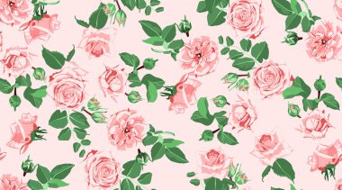 Gül düğün dekorasyon için Seamless modeli.