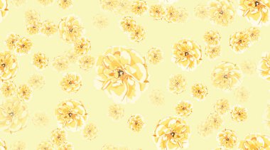 Pastel çiçek Seamless modeli, gül, şakayık.