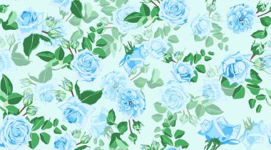 Vintage gül, sorunsuz çiçek desenli.