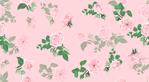 Gül düğün dekorasyon için Seamless modeli.