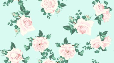 Düğün davetiyesi, gül Seamless modeli.