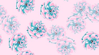 Güller, çiçek Seamless modeli.