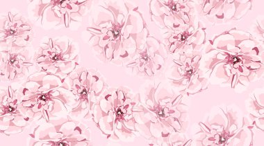 Suluboya güller, çiçek Seamless modeli.