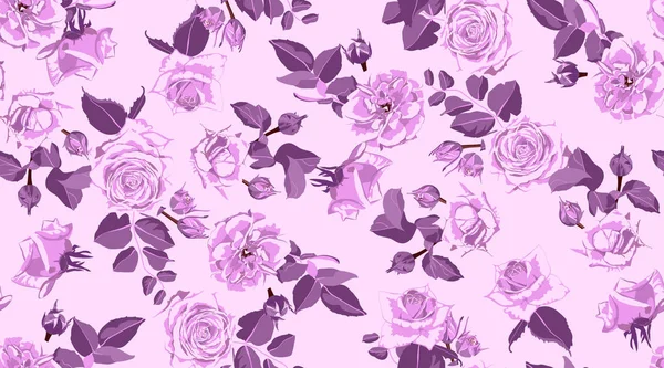 Dikişsiz gül desen, rustik çiçek arka plan.