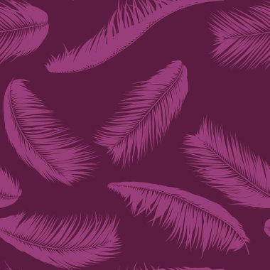 Vektör Hindistan cevizi ağacı. Palmiye yaprağı tropikal Seamless modeli. Egzotik orman bitki arka plan. Tropic yaprakları basit silüeti. Trendy Hindistan cevizi ağacı dalları Tekstil, kumaş, duvar kağıdı için