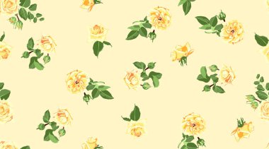 Suluboya güllü sorunsuz çiçek arka plan.