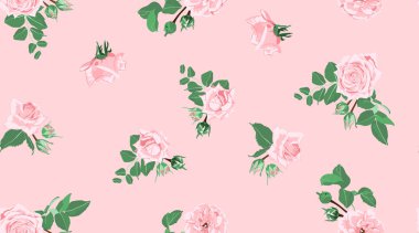 Gül düğün dekorasyon için Seamless modeli.