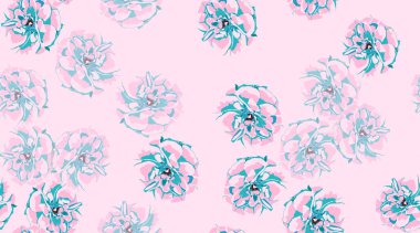 Güller, çiçek Seamless modeli.