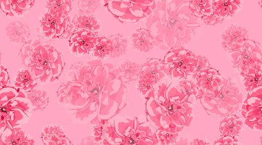 Sorunsuz çiçek desenli, kırmızı Vintage gül.