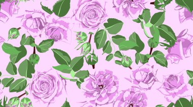 Gül düğün dekorasyon için Seamless modeli.