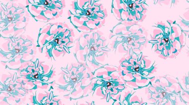 Güller, çiçek Seamless modeli.