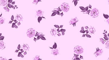 Dikişsiz gül desen, rustik çiçek arka plan.