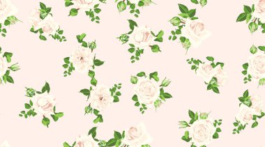 Düğün kartı için çiçek desenli.