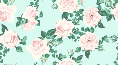 Düğün davetiyesi, gül Seamless modeli.