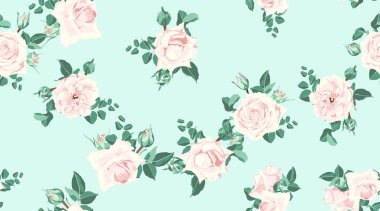 Düğün davetiyesi, gül Seamless modeli.