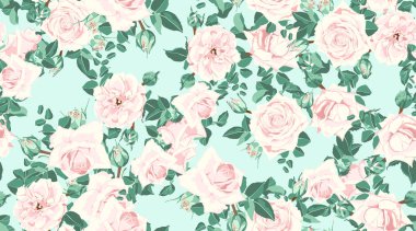 Düğün davetiyesi, gül Seamless modeli.