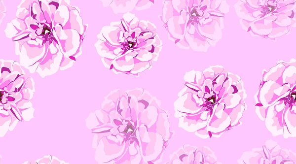 Seamless Flowers Pattern . — стоковый вектор