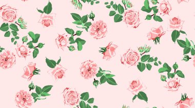 Gül düğün dekorasyon için Seamless modeli.