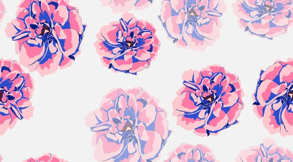 Seamless Flowers Pattern . — стоковый вектор